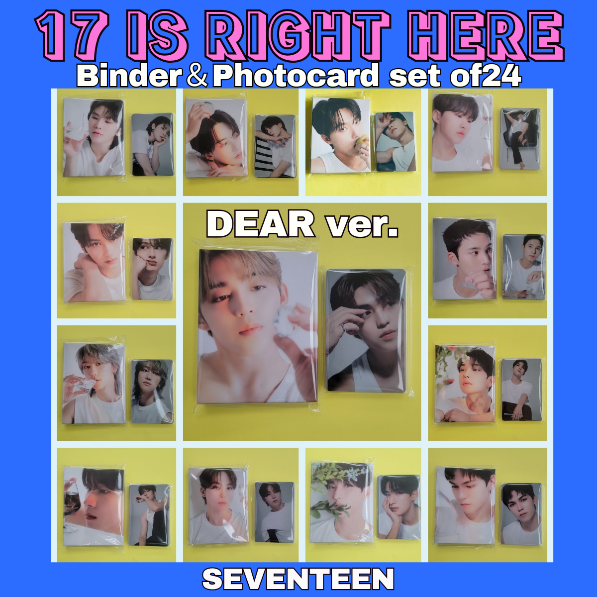 SEVENTEEN BEST ALBUM 17 IS RIGHT HERE DEAR ver. HARDCOVER BINDER BOOKLET 24EA SEVENTEEN BEST ALBUM 17 IS RIGHT HERE DEAR ver. HARDCOVER BINDER BOOKLET 24EA