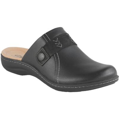 

Женские черные нарядные сабо Clarks Laurieann Ella, ширина 11 (C, D, W), BHFO 5723, Black leather