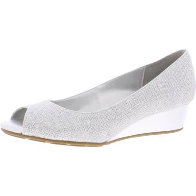 

Bandolino Womens Candra 2 Slip On Peep Toe Босоножки на танкетке BHFO 5718, Candra 2