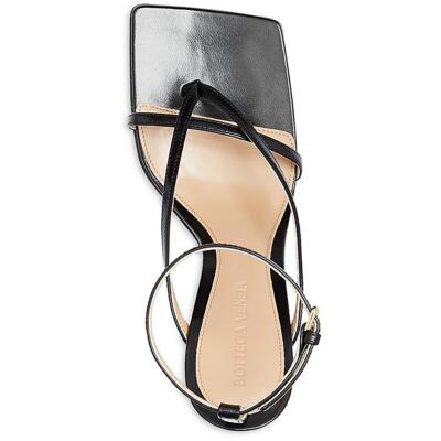 Pre-owned Bottega Veneta Womens Lounge Nappa Leather Wedge Slide Sandals Shoes Bhfo 4918 In Nero