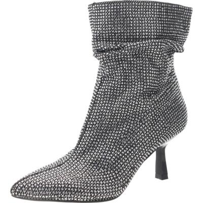 Open Edit Womens Tilly Pull On Pointed Toe Ankle Boots Heels BHFO 0671