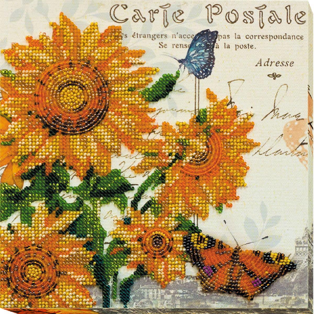 Abris Art stamped bead stitch kit 