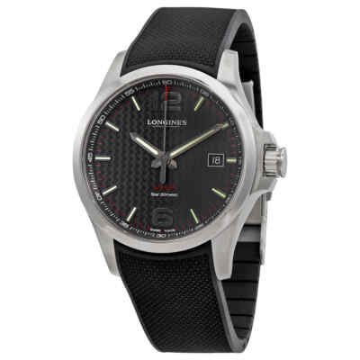 Pre-owned Longines Conquest V.h.p. Men's Black Watch - L3.726.4.66.9