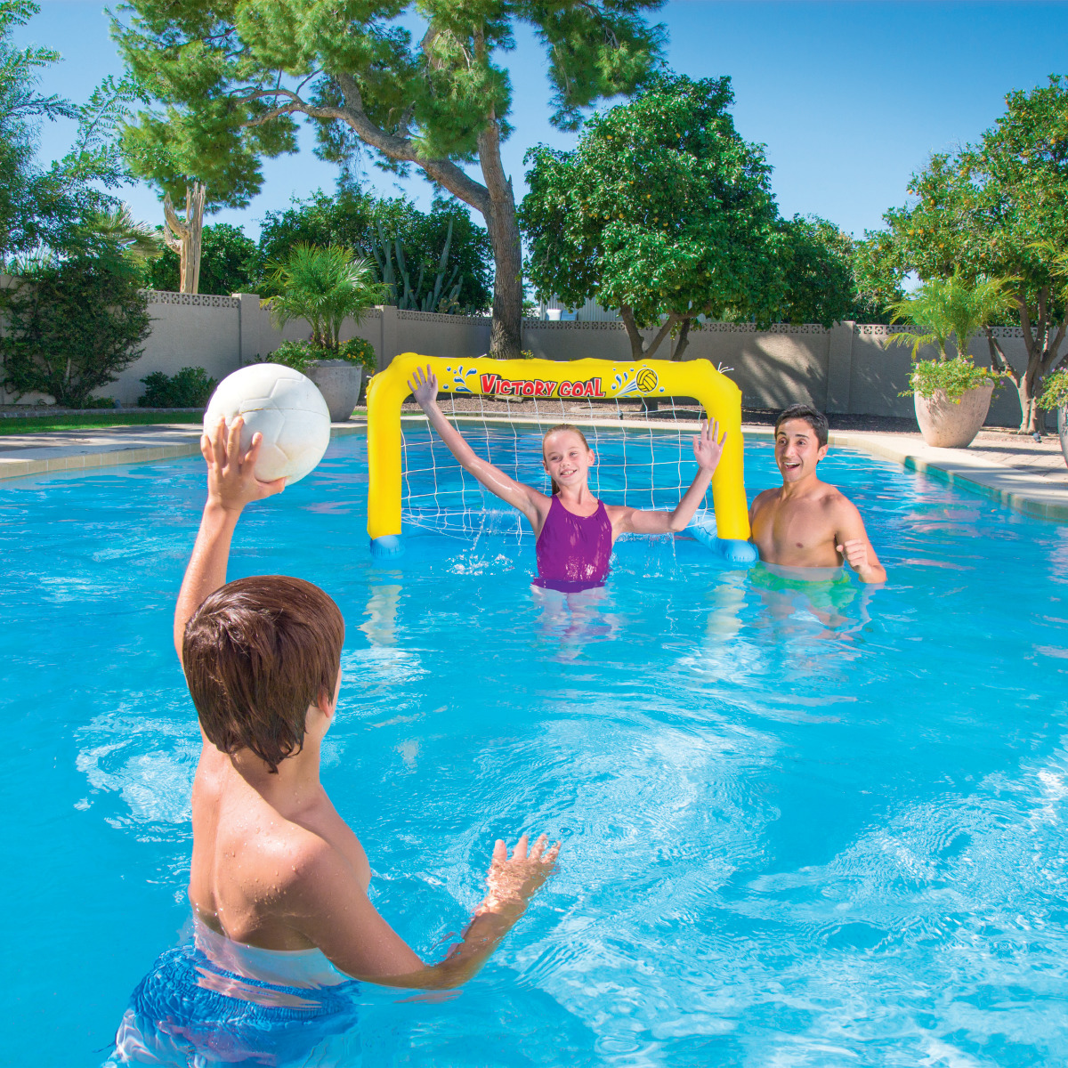 Bestway Porta Con Palla Calcio Pallanuoto Gonfiabile Galleggiante Piscina Mare