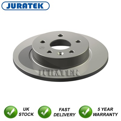 1x Brake Disc Rear Juratek Fits Vauxhall Astra 2009-2015 Mokka 2012- 13502864
