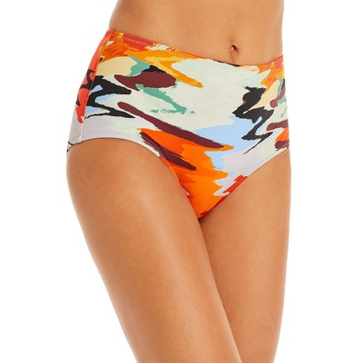 

Женский однотонный и полосатый купальник бикини Ginger Orange с плавным низом  BHFO 5060, Distortia
