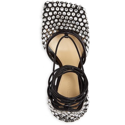 Pre-owned Bottega Veneta Womens Black Strappy Dressy Pumps Shoes 35 Medium (b,m) Bhfo 5267