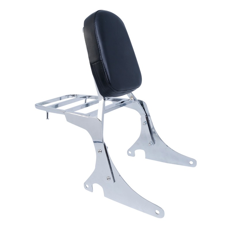 Backrest Sissy Bar w/ Luggage Rack Fit For Kawasaki Vulcan