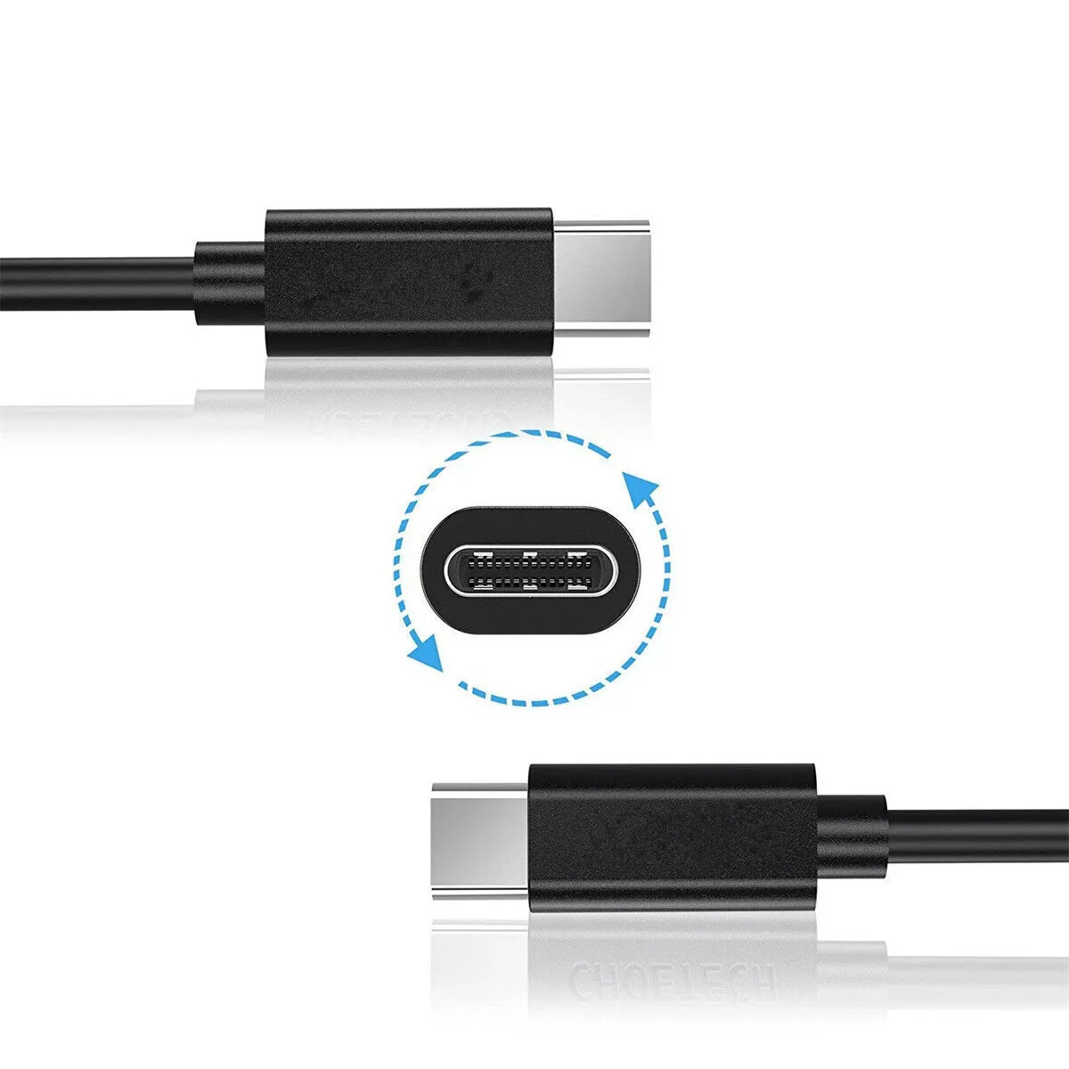 Universal 6FT USB-C to USB C Type-C Fast Charging Data SYNC Charger Cable Cord