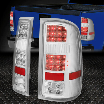 [ПОЛНОСТЬЮ СВЕТОДИОДНЫЙ] ДЛЯ 07-14 GMC SIERRA 1500 2500HD 3500HD ЗАДНИЕ ФОНАРИ СТОП-СИГНАЛЫ ХРОМ