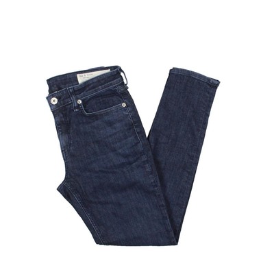

Синие женские джинсы скинни до щиколотки со средней посадкой Rag - Bone  BHFO 7159, April