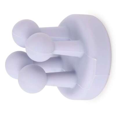 Silicone Toothbrush Shower Holder - 5Pcs Self Adhesive Wall Mounted Single Hook