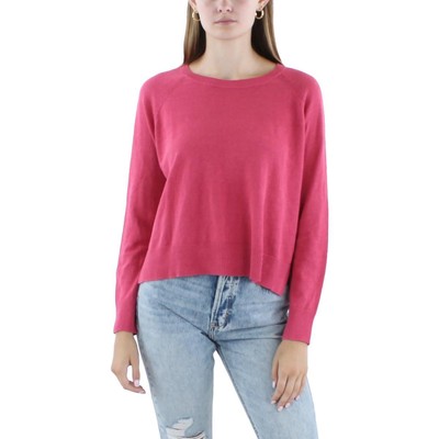 Женский розовый пуловер Eileen Fisher с длинным рукавом и отделкой в рубчик, свитер XL BHFO 9619