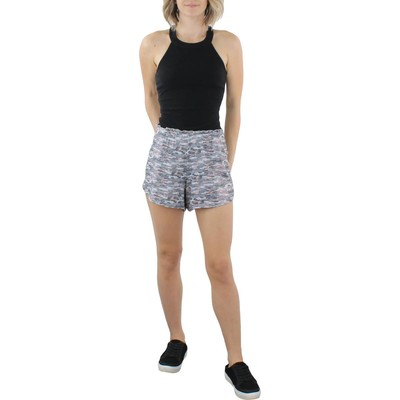 

Женские серые короткие камуфляжные повседневные шорты Lucky Brand с рюшами  BHFO 4718, Розовый