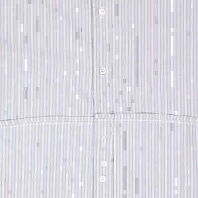 Pre-owned Maison Margiela Mm6  Ladies Striped Cotton Cropped Shirt In Multicolor