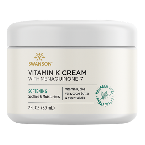 Swanson Vitamin K Cream с менахиноном-7 - Крем для кожи вокруг глаз, который помогает свести к минимуму воспаление...