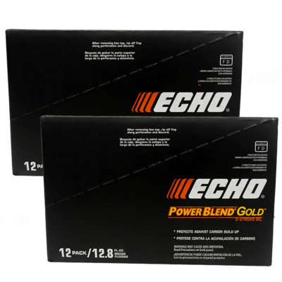 24 Pack Echo Oil 12.8 oz Bottles 2 Cycle Mix for 5 Gallon - Power Blend 6450005