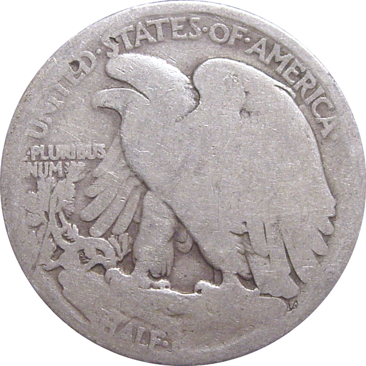 1921 Walking Liberty Half Dollar--About Good