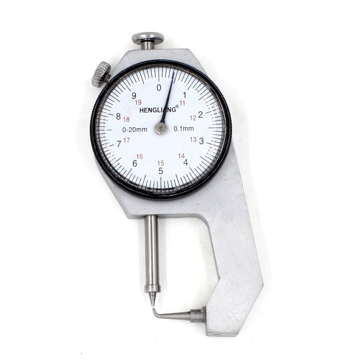 Dial Thickness Gauge Pocket Gage Pin Contact Point Range 020mm
