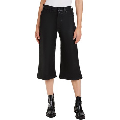 7 For All Mankind Женские брюки-кюлоты Alexa черные джинсы-капри-клеш 24 BHFO 7283