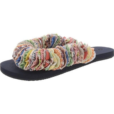 Женские черные босоножки-стринги на плоской подошве Tory Burch, 7 средних размеров (B,M) BHFO 8692