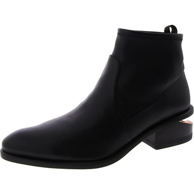 Женские черные кожаные ботильоны Alexander Wang, размер 40, средний(B,M), BHFO 9125