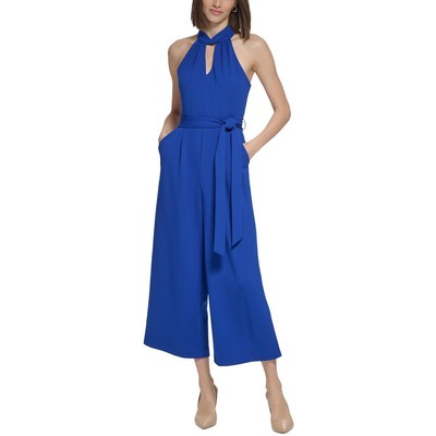 Женский синий однотонный комбинезон Calvin Klein 14 BHFO 6678