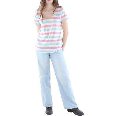 Женская футболка в розовую полоску Tommy Bahama Ashby Isles Mallory Sun Top XS BHFO 6911