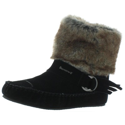 Bearpaw / женские зимние ботинки Monet из черной замши Moc, 6 средних размеров (B,M), BHFO 5900