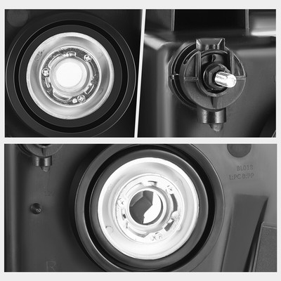 For 04-12 Chevy Colorado GMC Canyon Headlights Lamps Clear Corner Black Housing