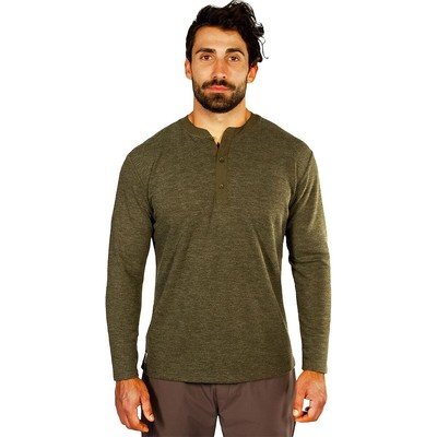 Musk Ox Mountain Henley — мужской оливковый, 3XL