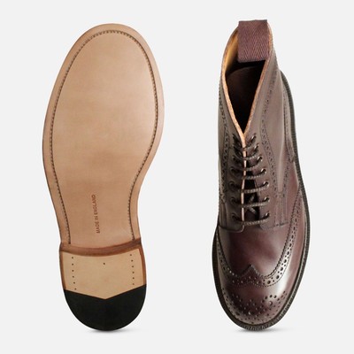 TRICKER'S DAMEN DUNKELBRAUN TRICKERS STEPHY COUNTRY STIEFEL BROGUE