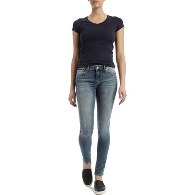 

Женские джинсы-скинни Adriana Blue со средней посадкой со средней посадкой  BHFO 7312 Mavi Jeans, Mid distressed vintage, Adriana