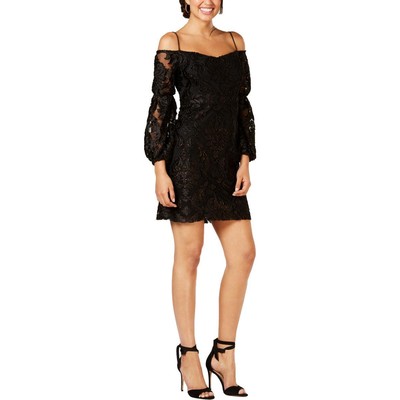 

Laundry by Shelli Segal Женское черное бархатное вечернее платье-футляр  BHFO 7373, Black/bronze