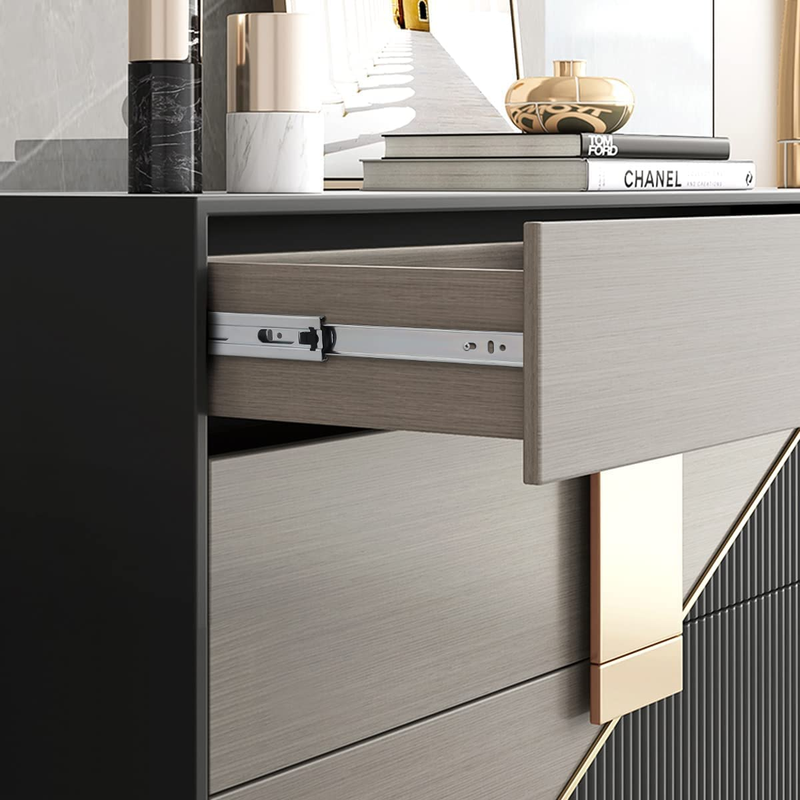 1 Pair Side Mount Drawer Slides 12 Inch, Sliver Soft Close Ball Bearing Kitchen
