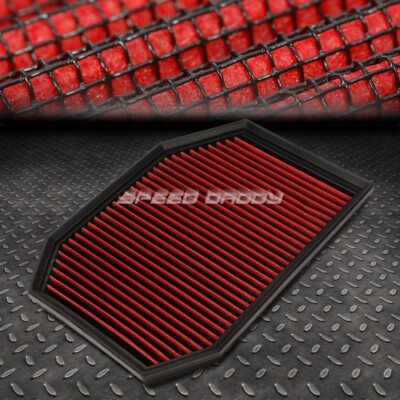 ДЛЯ 04-07 BMW E60 5-Й СЕРИИ КРАСНОГО ЦВЕТА, МНОГОРАЗОВЫЙ И МОЮЩИЙСЯ ВОЗДУШНЫЙ ФИЛЬТР С ВЫСОКИМ ПЕРЕПАДОМ РАСХОДА