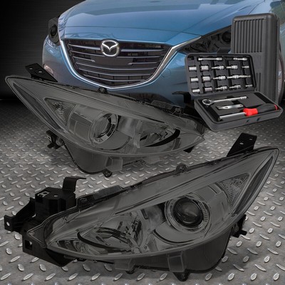 ДЛЯ 14-16 MAZDA 3 ДЫМЧАТЫЙ КОРПУС ПРОЗРАЧНАЯ УГЛОВАЯ ЛАМПА ПРОЕКТОРА + НАБОР ИНСТРУМЕНТОВ