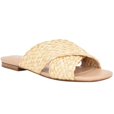 Calvin Klein Womens June2 Повседневные сандалии-слипоны на плоской подошве без застежки BHFO 0847