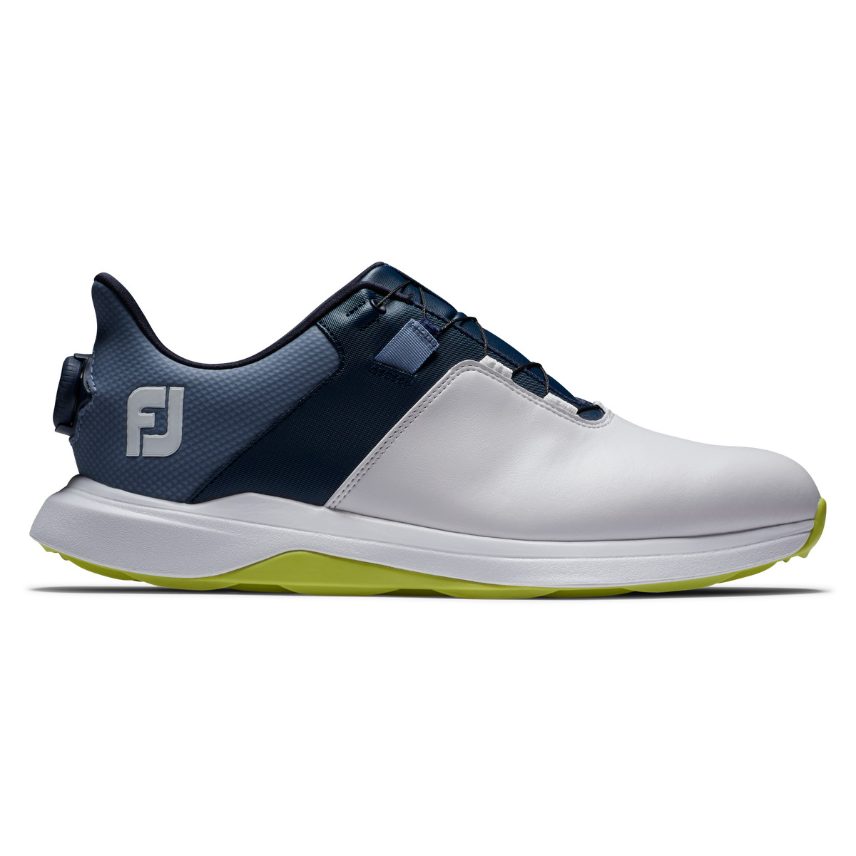 New Mens FOOTJOY PROLITE BOA SPIKELESS GOLF SHOE 56926 WHITE / NAVY US 7-10.5