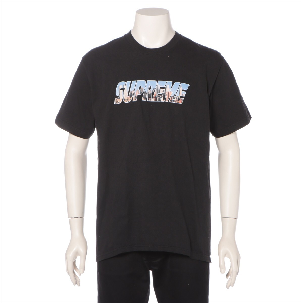 Authentic Supreme T-shirt Men Size M Black Cotton 100% Made