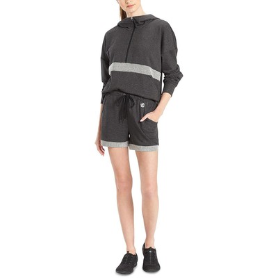 

Josie By Josie Natori Женские черные повседневные шорты из ткани френч терри  BHFO 9014, Heather black, L97378