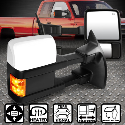 ДЛЯ 08-16 FORD F250-550 SD POWER + ОБОГРЕВ + ПАРА БОКОВЫХ БУКСИРОВОЧНЫХ ЗЕРКАЛ С ЖЕЛТЫМ СВЕТОДИОДНЫМ СИГНАЛОМ.