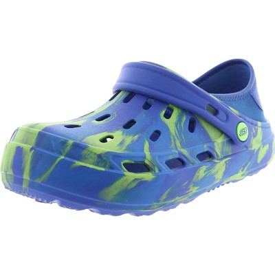 

Сабо Skechers Boys Swifters II-Aqua Swirl синие 4, средние (B,M) для больших детей BHFO 1753, Blue/lime
