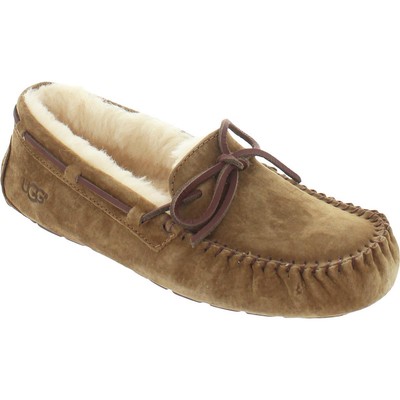 

Женские замшевые мокасины Ugg Dakota, коричневые замшевые тапочки 5, средние (B,M) BHFO 3680, Каштан