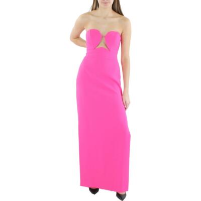 Женское розовое вечернее платье BCBGMAXAZRIA с вырезом без бретелек, 8 BHFO 8503