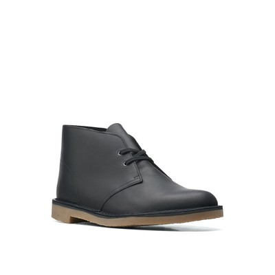 

Черные кожаные ботинки чукка Clarks Mens Bushacre 3 шириной 11,5 (E) BHFO 5577, Black leather