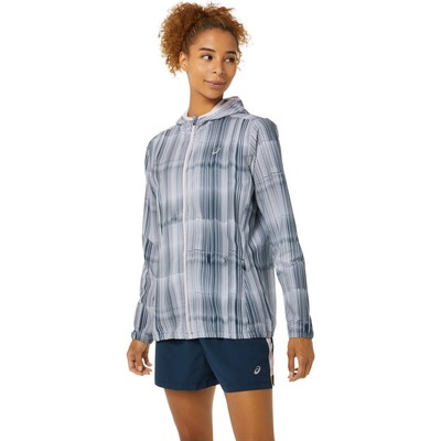 

Женская куртка ASICS READY-SET GPX Running Clothing 2012C372, French blue print/barely rose, 2012C372
