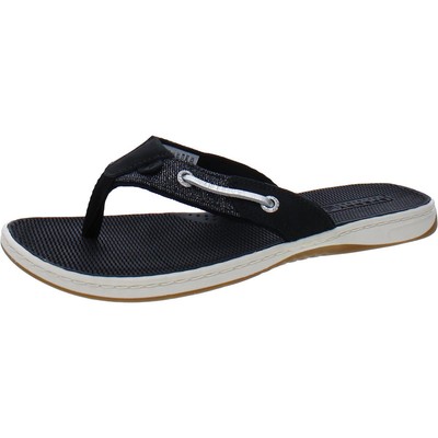 Женские шлепанцы Sperry Seafish Sparkle Black Thong Sh 7 Medium (B,M) BHFO 2194