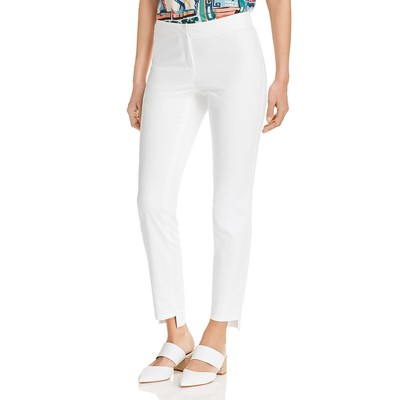 

Lafayette 148 New York Womens Manhattan White Slim Fit Брюки до щиколотки  BHFO 8297, Белый