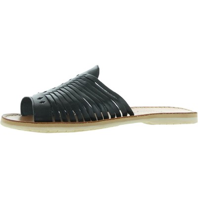 Женские сандалии Bearpaw Rosa Black Caged Huarache Sandals 8 Medium (B,M) BHFO 2947